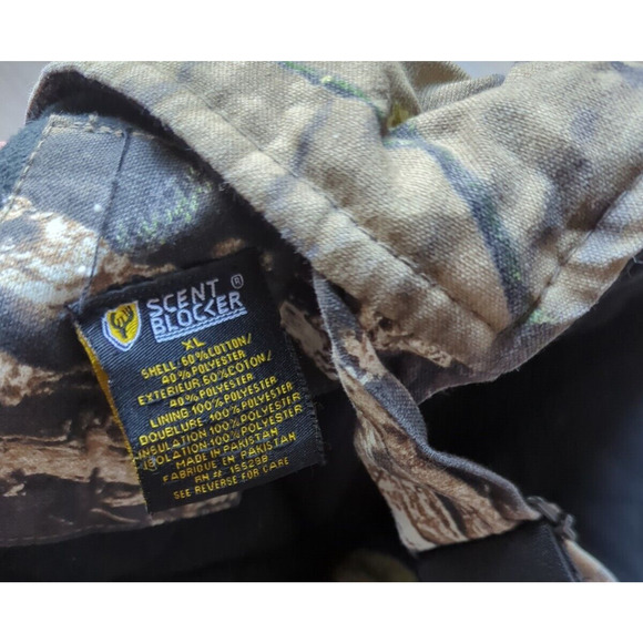 Scent Blocker Real Tree Camo Quilt Lined Hunting Bibs Mens XL Extra Large - Picture 12 of 12